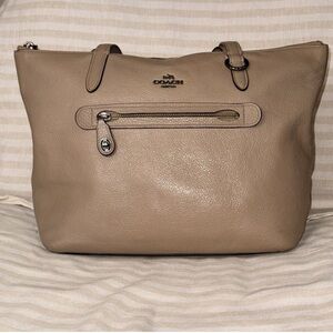 Coach Taylor Tan Leather Tote Bag